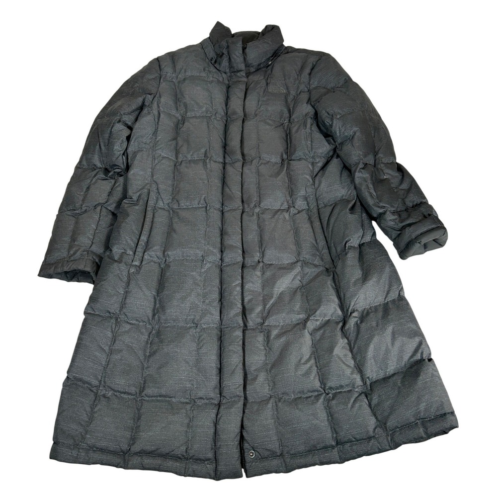 The North Face Metropolis Parka Womens XL Grey Quilted Down Puffer Coat F15QV34